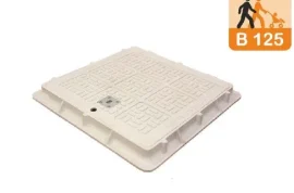 Kompozit Kare Rögar Kapağı B125 Mesken Tipi 500mm