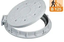 Kompozit Rögar Kapağı B125 Menteşeli 600mm