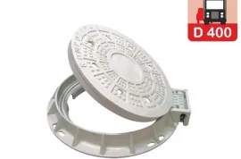 Kompozit Rögar Kapağı D400 Menteşeli 600 mm