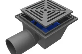 Sfero Döküm 25 X 25 Yatay 100 Çıkışlı Süzgeç Sifonlu